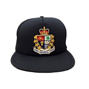 Vintage Trucker Cap York Regional Police One Size Mesh Foam